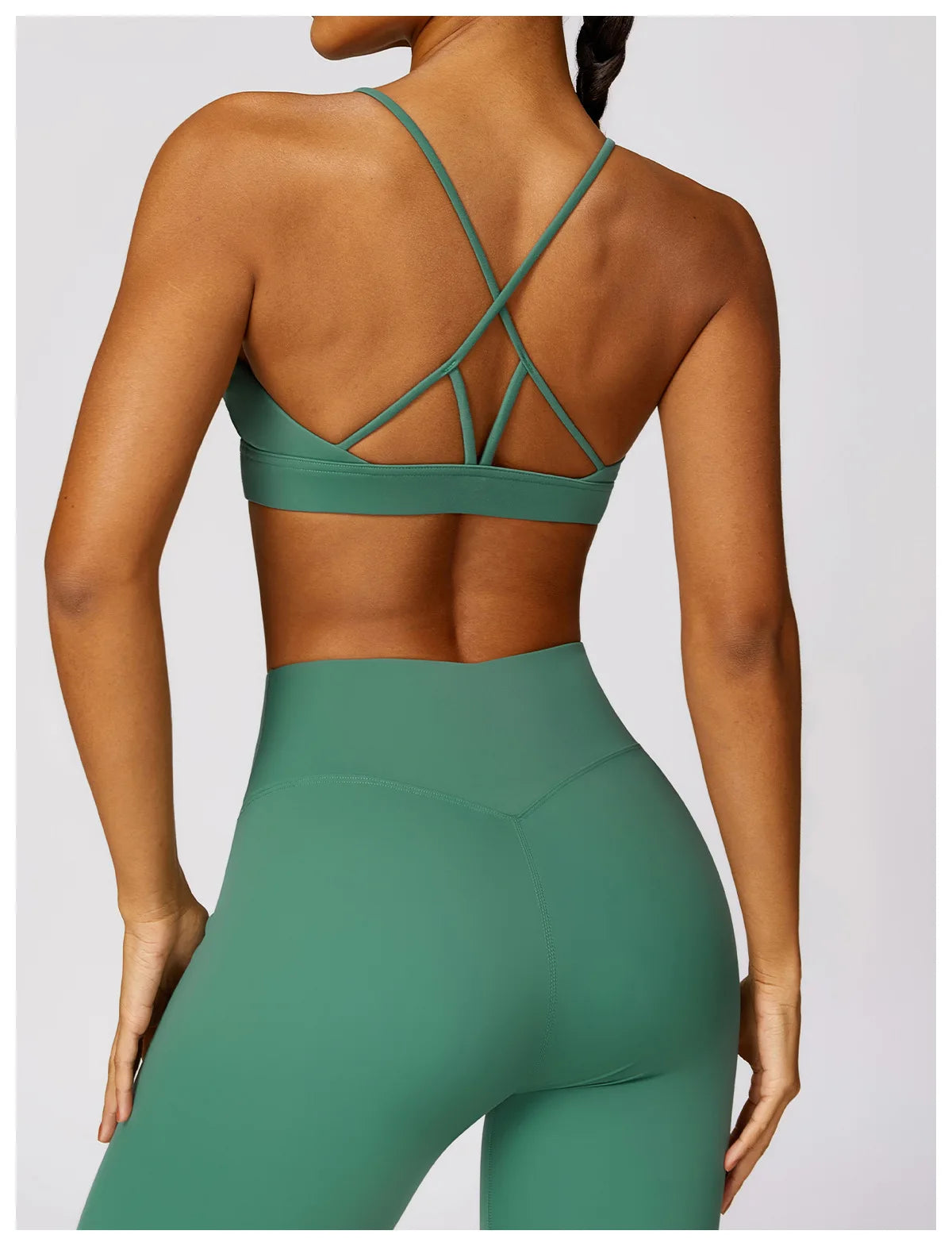 Powerfit Set: Leggings and Crisscross Back Top - Performance and Style