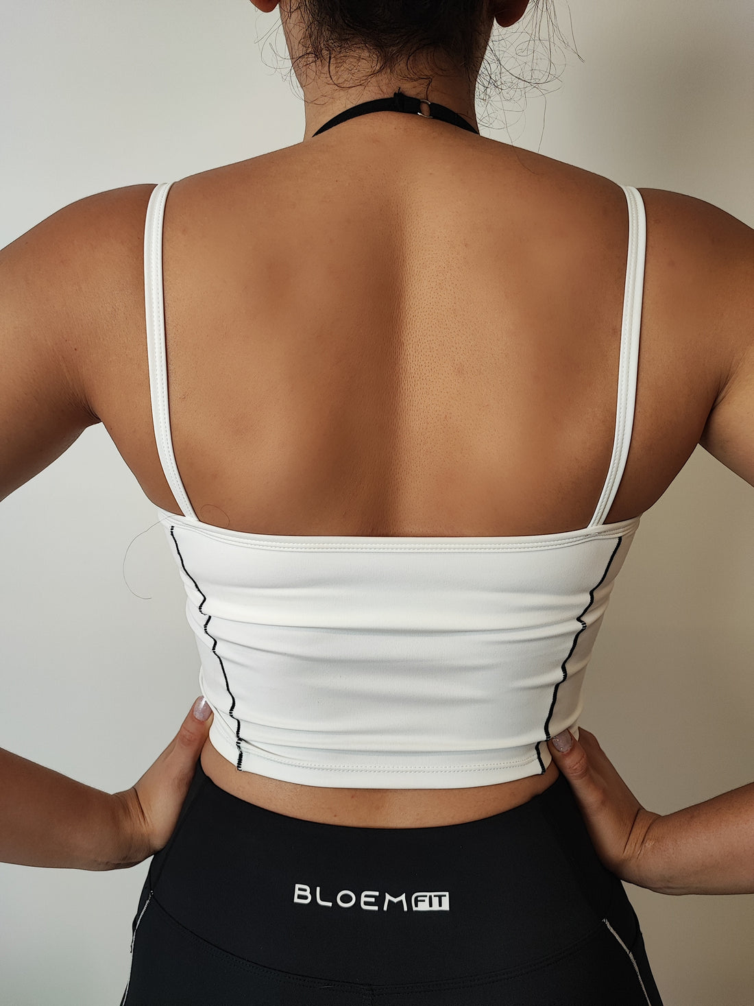 BLACK AND WHITE TOPS WITH SIDE STRIPES