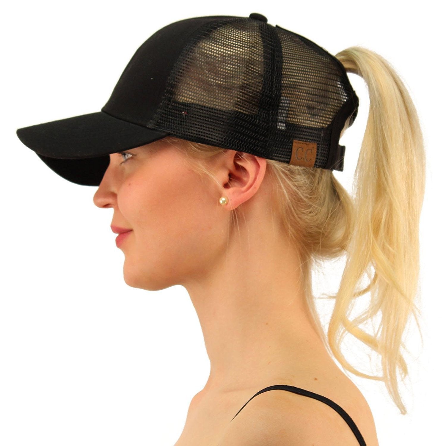 Baseball-Caps Ponytail Snapback Sequins Hip-Hop-Hat