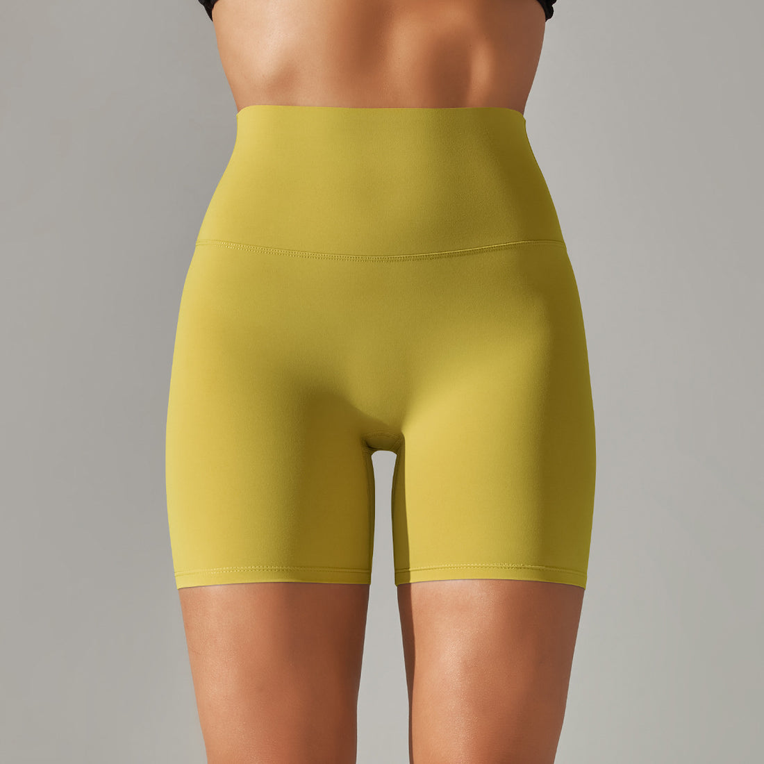 3&quot; High Waist Fitness Short - Yellow