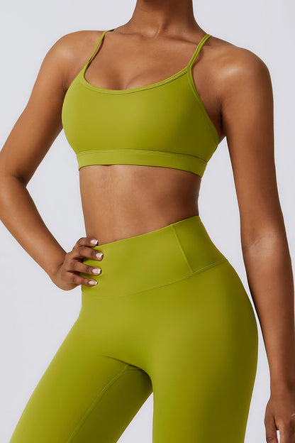 Force &amp; Flow Sports Bra  green– Power and Movement in Every Workout