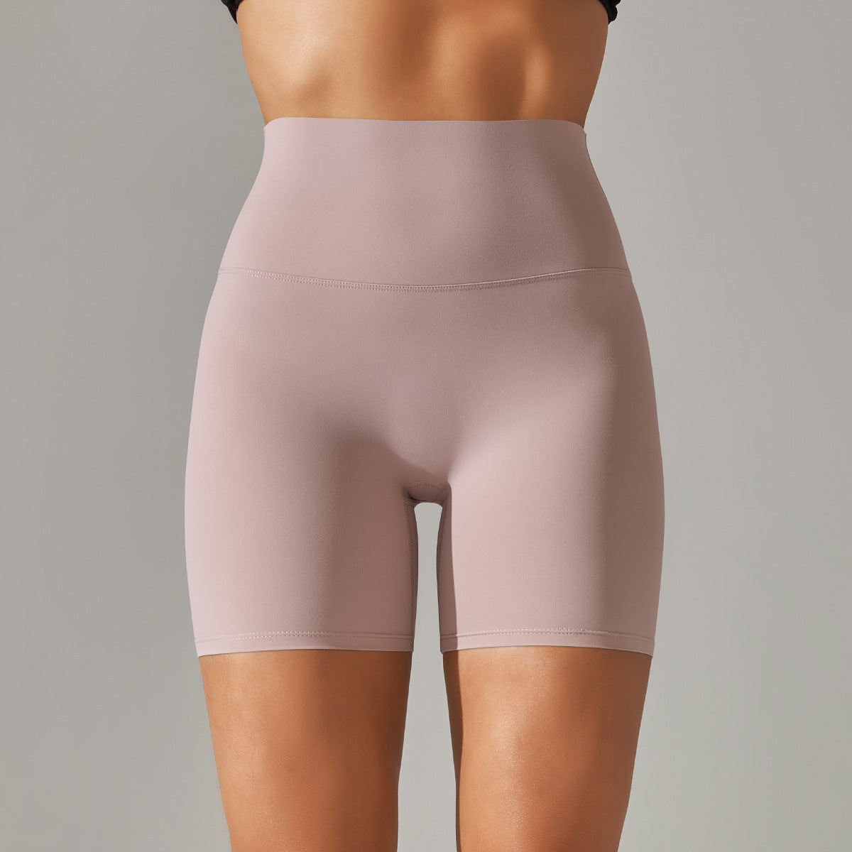 3&quot; High Waist Fitness Short - Peach