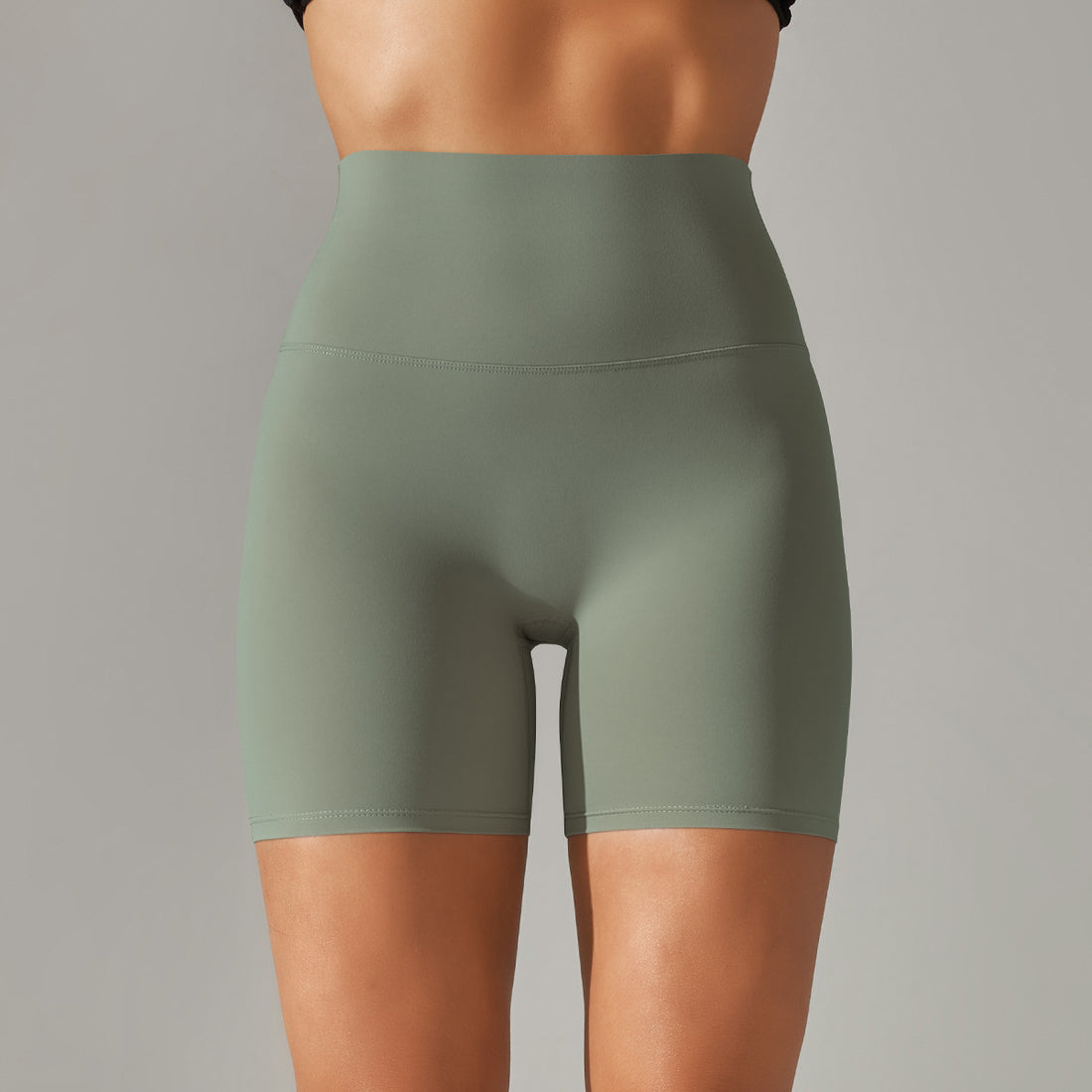 3&quot; High Waist Fitness Short - Grass Green