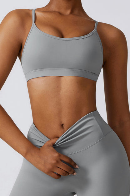 Force &amp; Flow Sports Bra  Gray– Power and Movement in Every Workout