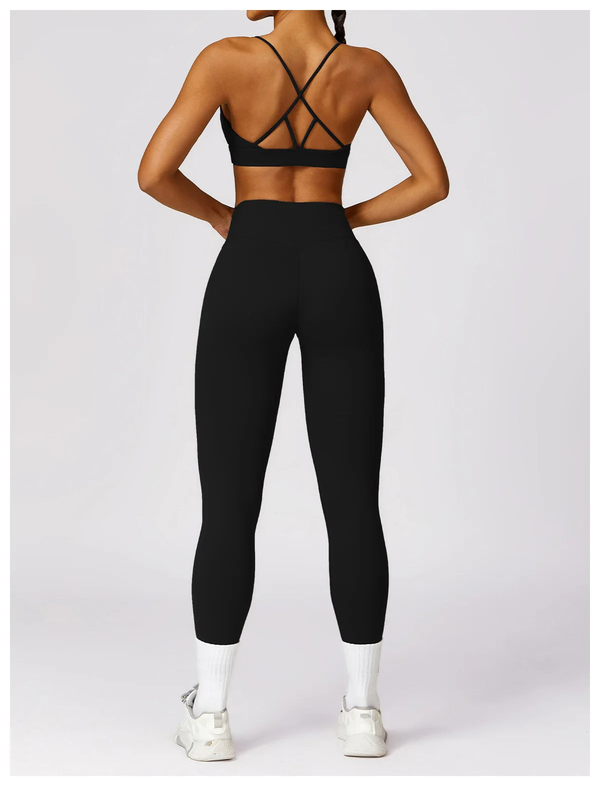 Powerfit Set: Leggings and Crisscross Back Top - Performance and Style