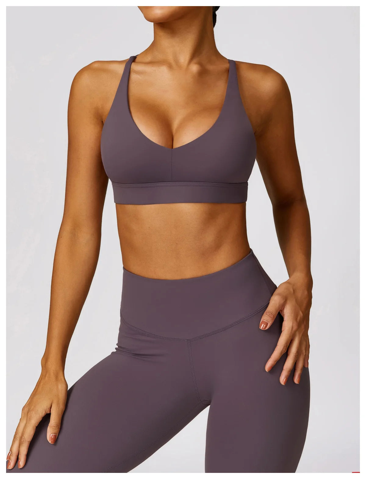 Powerfit Set: Leggings and Crisscross Back Top - Performance and Style