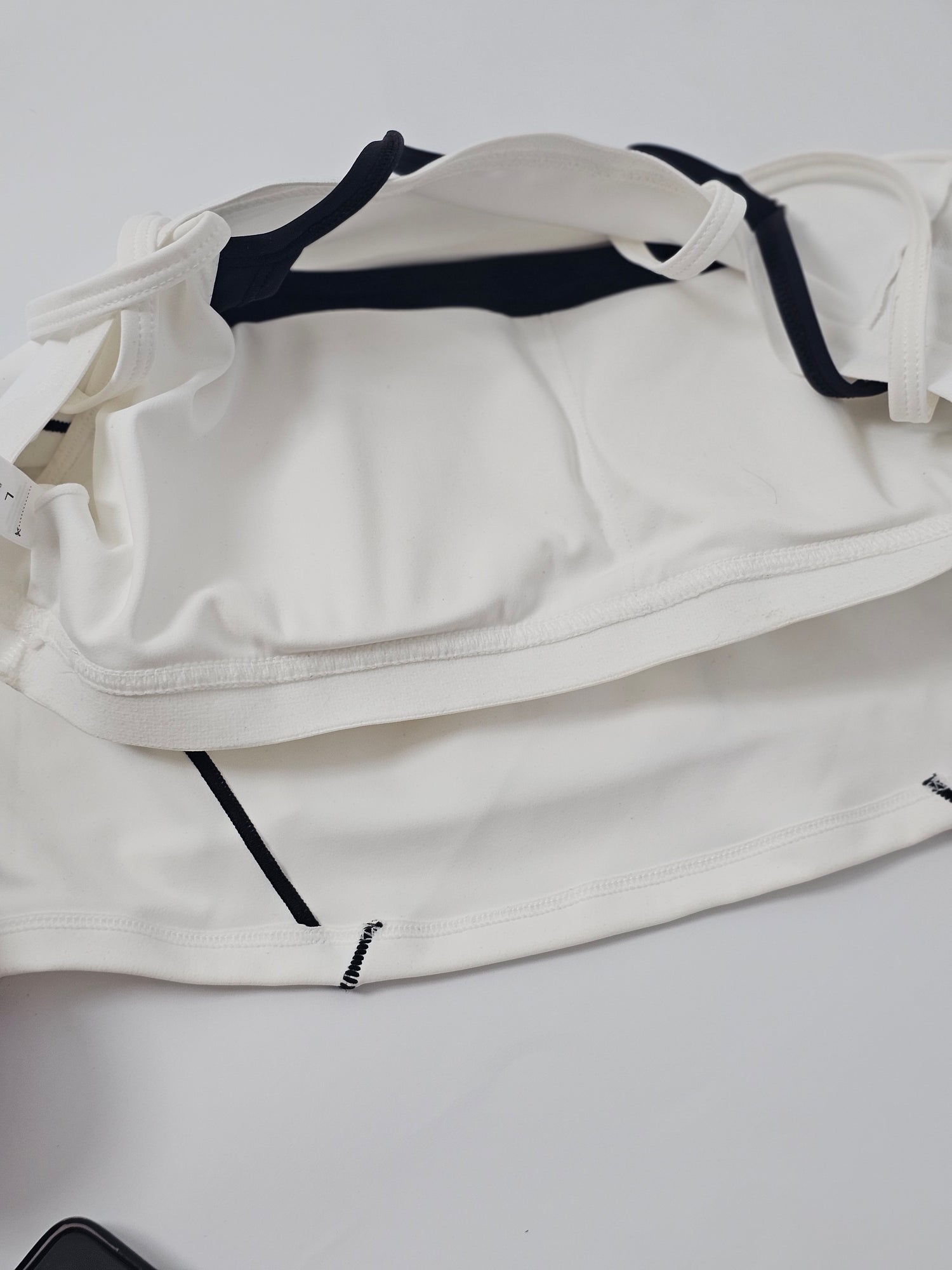 BLACK AND WHITE TOPS WITH SIDE STRIPES
