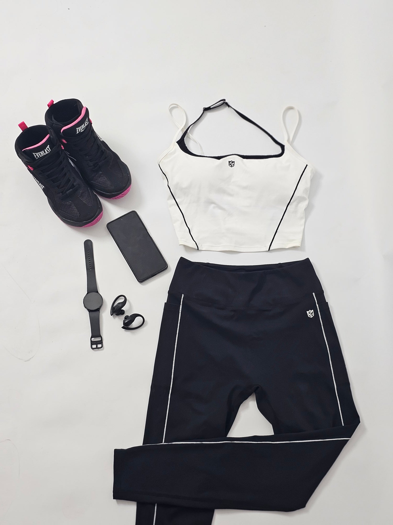 BLACK AND WHITE TOPS WITH SIDE STRIPES